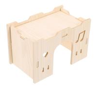 VALICLUD Wooden Hamster House for Small Pets, Cozy Shelter and Stimulating Environment, Stylish and Intricate Design Mouse Habitat Suitable for Hamster Cage and Small Animal Hideout