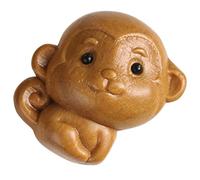 VALICLUD Wooden Monkey Key Ring Pendant Multifunctional Hanging Decor for Desktop and Bag Accessories