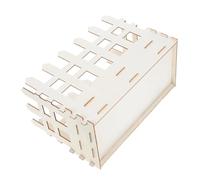 VALICLUD Wooden Puzzle Vase DIY Assembly Natural Wood Flower Display Stand Square Bouquet Holder for Home Office Decoration Stable Floral Arrangement Table Centerpiece