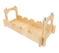 VALICLUD Wooden Small Pet Suspension Bridge for Hamsters and Hedgehogs Cage Climbing Accessory Space-Saving Design for Small Animals