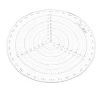 VALICLUD Woodturning Center Finder Ruler, Circle Drawing Tool, Plastic Round Marking Tool with Quick Measurement and Center Hole for Composites, Glass, Crafts