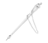 VALICLUD Yad Torah Bible Pointer Tool Durable Metal Design for Precise Reading for Bar Mitzvah Celebrations Versatile Use at Home The Go Silver Onion Head