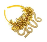 VALICLUD Year Party Headband Glitter Sequin Star Hair Hoop with Tinsel Festive Hair Accessory for Christmas Year's Eve Celebrations and Photo Props