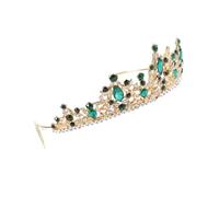 VALICLUD Zinc Alloy Bridal Hair Hoop with Crystal Leaf Design Elegant Wedding Headwear for Brides and Bridesmaids Comfortable Wide Crown Hairband for Stylish Hair Styling