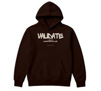 Validate Leisure Club Oversized Hoodie In Chocolate Chocolate