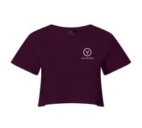 Validate Limitless Ii Crop Top In Burgundy Burgundy S