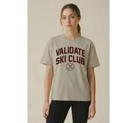 Validate Ski Club Women's T-Shirt in Stone | Size: 3XL Validate Stone 3XL