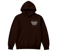 Validate Sports Club Oversized Hoodie In Chocolate Chocolate
