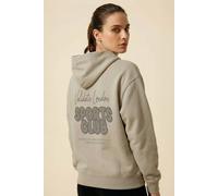 Validate Sports Club Oversized Hoodie In Stone Stone
