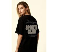Validate Sports Club Women's T-Shirt in Black | Size: Medium Validate Black M