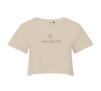Validate Women's Limitless Crop Top in Nude | Size: Medium Validate Nude M