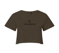 Validate Women's Limitless Crop Top in Olive | Size: XL Validate Olive XL