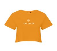 Validate Women's Limitless Crop Top in Orange | Size: XS Validate Orange XS
