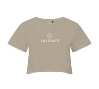 Validate Women's Limitless Crop Top in Stone | Size: 2XS Validate Stone 2XS