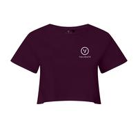 Validate Women's Limitless II Crop Top in Burgundy | Size: Small Validate Burgundy S