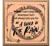 VALIJINA get well soon Strength bracelet healing bracelet for women comfort gifts get well soon inspirational bracelets for women, One Size, Stone, Jasper