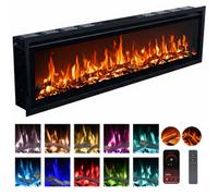 Valine Fires Recessed Electric Fire 42"/106Cm Fireplace For Media Wall - Smart App/remote Control