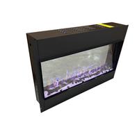 Valine Fires Recessed Media Wall Electric Fireplace 25"/89Cm, Electric Fire, Led Flame, Remote Control