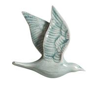 VALINK 3D Ceramic Flying Birds Wall Decor, Wall Hanging Birds Decoration Birds Wall Ornaments Flying Birds Wall Art Swallow Wall Decoration Jade Green