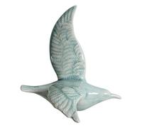 VALINK 3D Ceramic Flying Birds Wall Decor, Wall Hanging Birds Decoration Birds Wall Ornaments Flying Birds Wall Art Swallow Wall Decoration Jade Green