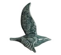 VALINK 3D Ceramic Flying Birds Wall Decor, Wall Hanging Birds Decoration Birds Wall Ornaments Flying Birds Wall Art Swallow Wall Decoration Dark Green