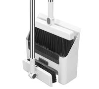 VALINK Broom Dustpan Set, 3-in-1 Dustpan, Broom, And Floor Brush,Windproof Vertical Long-Handled Cleaning Kit for Home Kitchen Room 1.24m