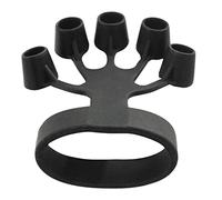 VALINK Finger Strengthener,Silicone Hand Grip Strengthener Finger Exerciser Guitar Finger Stretcher for Rock Climber,Basketball,Tennis Player Black