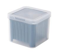 VALINK Fruit Vegetable Storage Container, Multifunctional Refrigerator Storage Case 400ml Food Storage Containers with Lid and Drainer Basket Blue