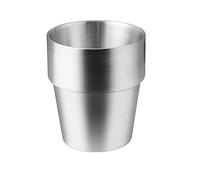 VALINK Metal Cups Stainless Steel Cup 6.3/10.6oz Dual Layers Plain Metal Mug Cup Shatterproof Pint Tumblers for Cold Drinks 180/300ml