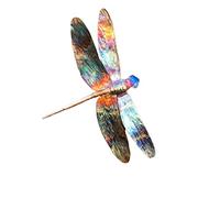 VALINK Outdoor Wall Art, Colorful Metal Dragonfly Ornament Creative Wall Hanging Crafts Statue for Garden Courtyard Lawn Decoration