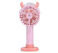 VALINK Personal Fan Handheld Water Misting Fan - Handheld Small Fan with Holder, USB Charging Portable Three Wind Speeds Moisturizing Fan