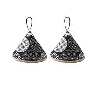 VALINK Pot Holders, 2pcs Triangles Pot Handle Cap Cotton Anti-scalding Pan Handle Cover Sleeve Heat Insulation For Casserole Iron Pot