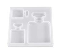 VALINK Silicone Perfume Bottle Patch Mold DIY Making Crystal Epoxy Resin Crystal Mould White New