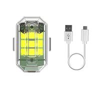 VALINK Strobe Warnings Light for Refit Motorcycle Automobile UAV Bike, 7 Lights Multiple Modes Night LED Strobe Light Single Lamp-Vibration Sensor