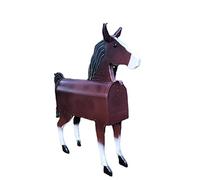 VALINK Unique Chicken Cow Horse Mailbox Outside Weatherproof Post Box Ornament Outdoor Garden Yard Decor Horse