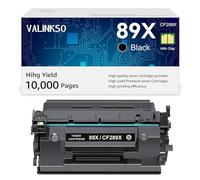 Valinkso CF289X 89X Black Toner Cartridge (with Chip) Compatible Replacement for HP 89X CF289X 89A CF289A Work for Enterprise M507n M507dn M507x M507dng MFP M528dn M528f M528c M528z M507 M528 Printer