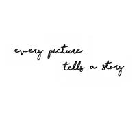 VALINSKY Every Picture Tells a Story Wall Art Durable Metal Decor Inspirational Boho Decor Alphabet Wall Decor for Bedroom Living Room Kitchen Stylish Unique Spaces