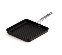Valira Aire Induction Compatible Non-Stick Square Grill Pan, Dark Grey