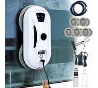 Valisus Window Cleaning Robot - Window Cleaning Robot for Homes, 2800pa Suction Power, Automatic Glass Cleaner for High Windows, Conservatories & Patio Doors, Remote Control, Safety Rope, Easy to Use