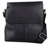 Valita Mens Soft Genuine Leather Medium Professional Work/Travel Bag - Black