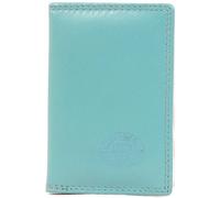 Valita Unisex Soft Leather Credit Card/Travel Card Holder/Wallet - Turquoise