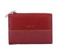 Valita Womens Small PU Leather Grain Bi-Fold RFID Protected Purse - Burgundy