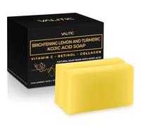 VALITIC Kojic Acid Brightening Soap with Lemon and Turmeric, Vitamin C, Retinol and Collagen - Original Japanese C
