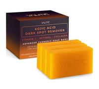 VALITIC - Kojic Acid Soap Stick to Remove Dark Spots, Vitamin C, Retinol, Collagen and Turmeric (Original Japanese)