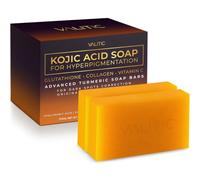 Valitic Kojic Acid Vitamin C and Retinol Soap Bar with Turmeric for Skin Whitening - Original Japanese Complex for Dark Spots, Enriched with Collagen, Hyaluronic Acid and Vitamin E (Pack of 2)