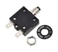 Valixirant 1 pc 50V DC Overload Protector Motor, Manual Reset Button, 125-250V AC/DC, 5-30A Adjustable Current Range, Breaker(18A)