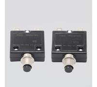 Valixirant 1 pc 50V DC Overload Protector Motor, Manual Reset Button, 125-250V AC/DC, 5-30A Adjustable Current Range, Breaker(8A)