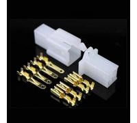 Valixirant 2.8mm Automotive Wire Connectors - 10 Sets Male & Female Terminal Block Kits Cars, Motorcycles, ATVs, Scooters, Boats & Caravans - 2/3/4/6/9-Pin, Flame Retardant ABS Housing, Contacts(4pin)