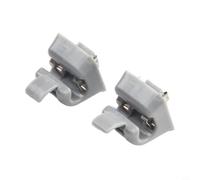 Valixirant 2 Pack Sun Visor Clip Holders W123 W124 W126 W140 W201, Nylon Roof Lining Bracket to Secure Shade and Lighted Mirror, Beige Grey(Gray)