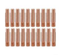 Valixirant 20-Pack M6×25mm Nozzles MB-15AK MIG/MAG Welding - Alloy Tips with Bore, Concentricity & Low Wire Resistance, 0.6-1.2mm Optional Sizes(0.8mm)